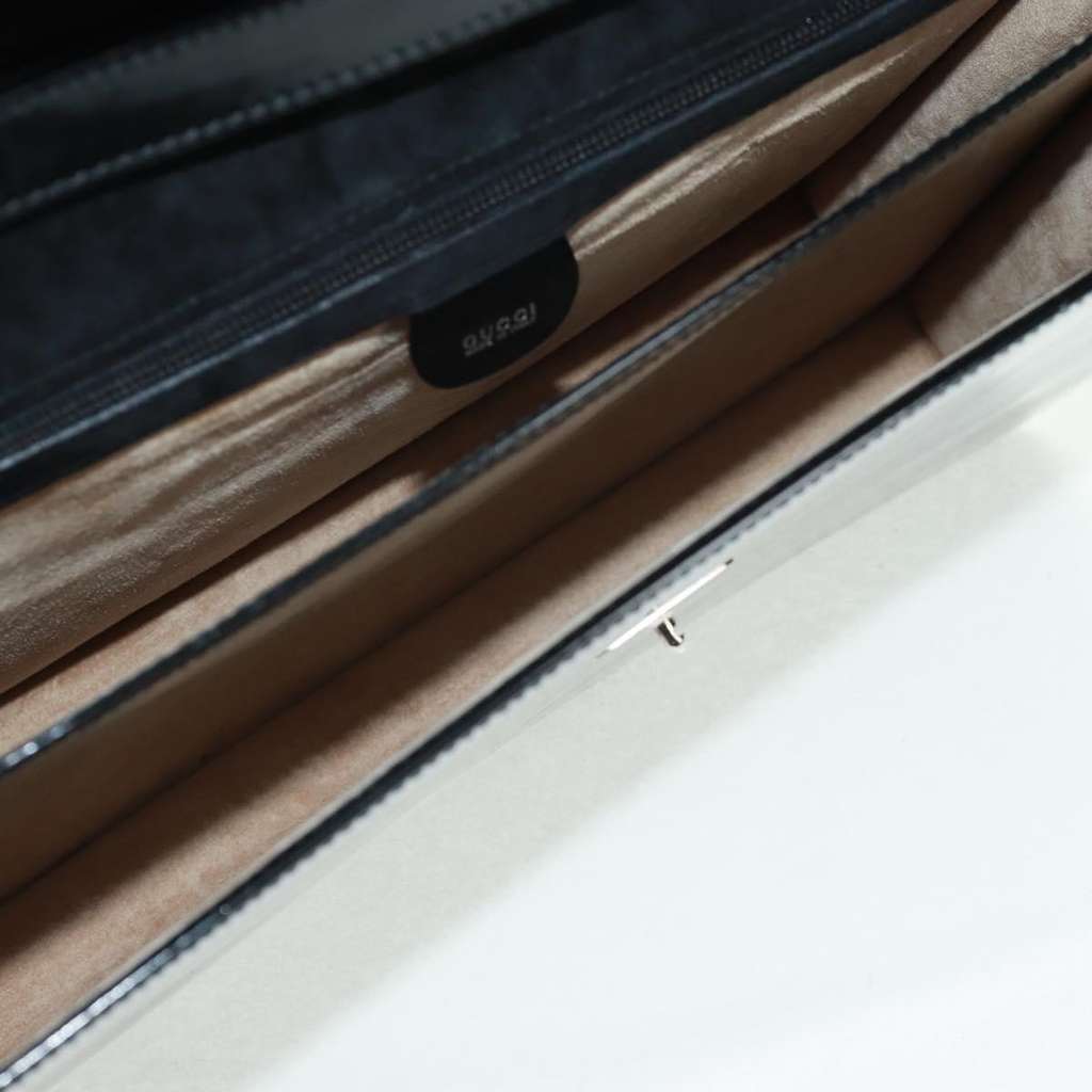 Gucci Vintage Bamboo Handle Bag Black Fair condition - Box View