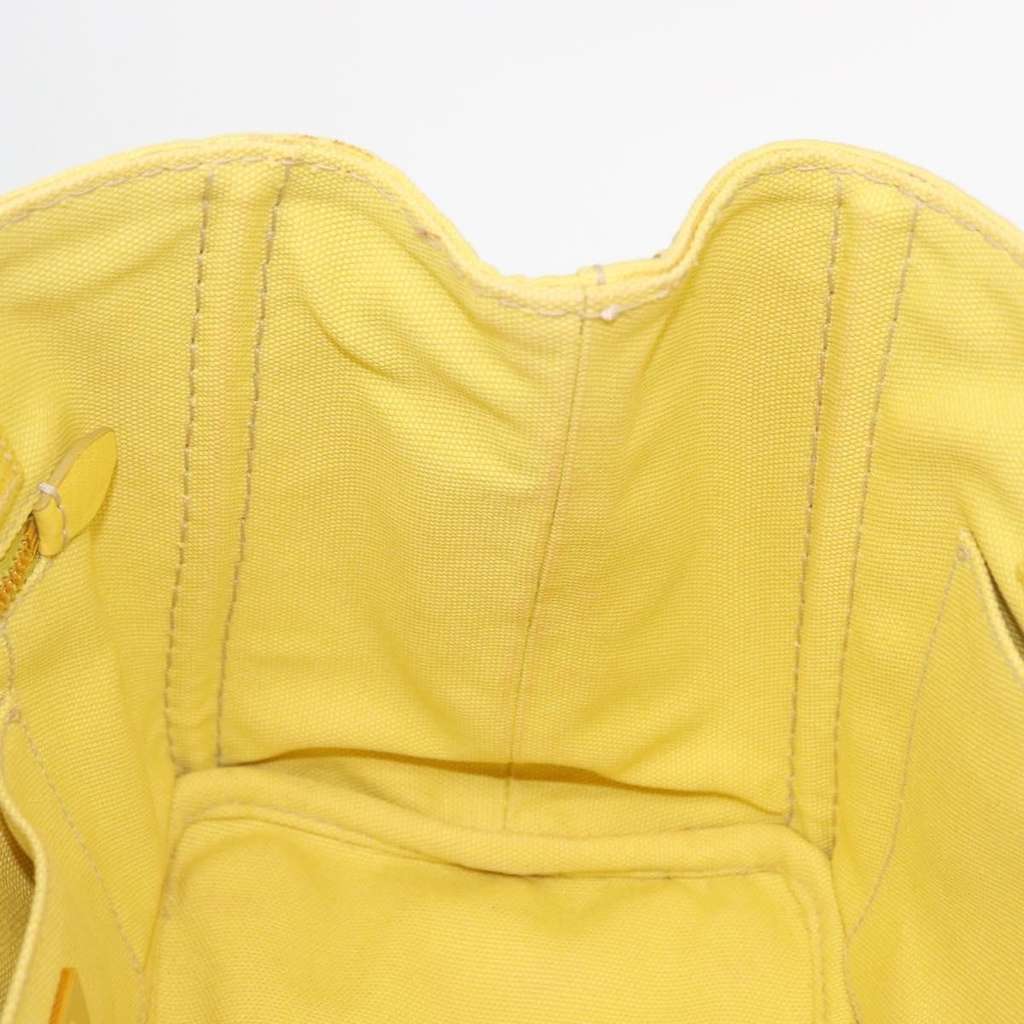 Prada Canapa Convertible Tote Gold Canvas Good condition - Box View