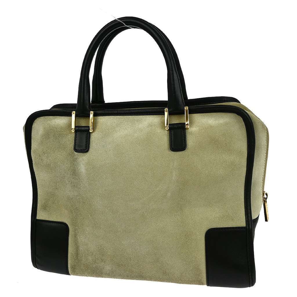 Loewe Amazona Bag Beige Suede Good condition - Back View