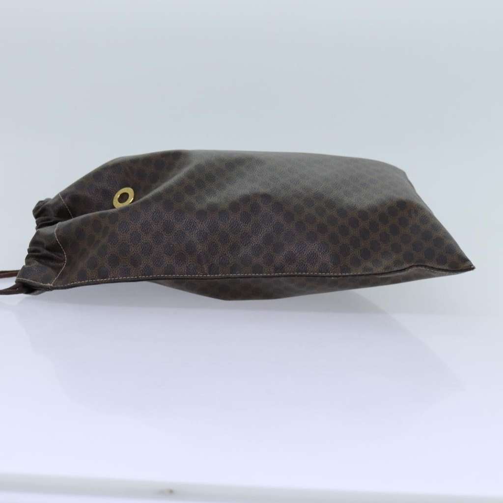 Celine Triomphe Drawstring Bucket Bag Brown Good condition - Model View