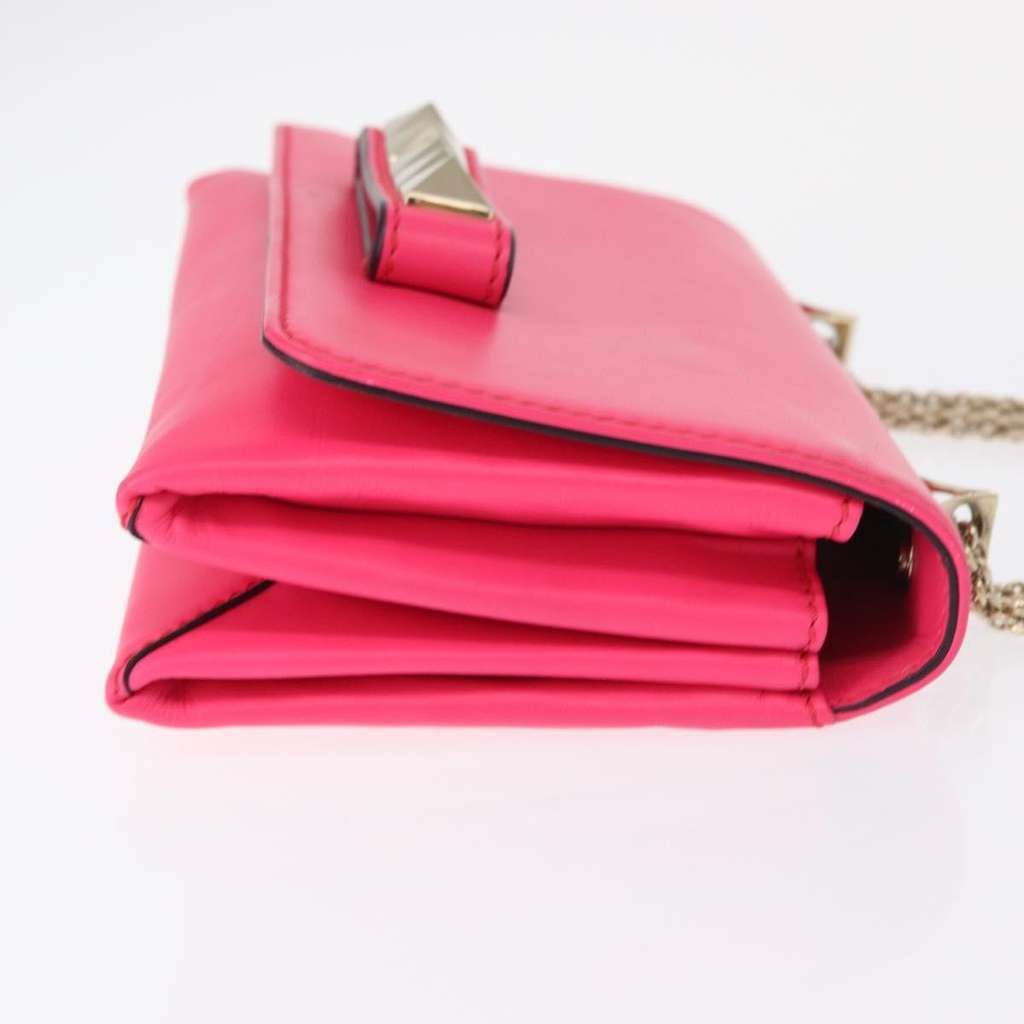 Valentino Garavani Va Va Voom Clutch Pink Leather Good condition - Inside View