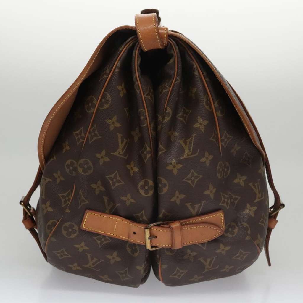 Louis Vuitton Saumur Handbag Brown Canvas Good condition - Model View