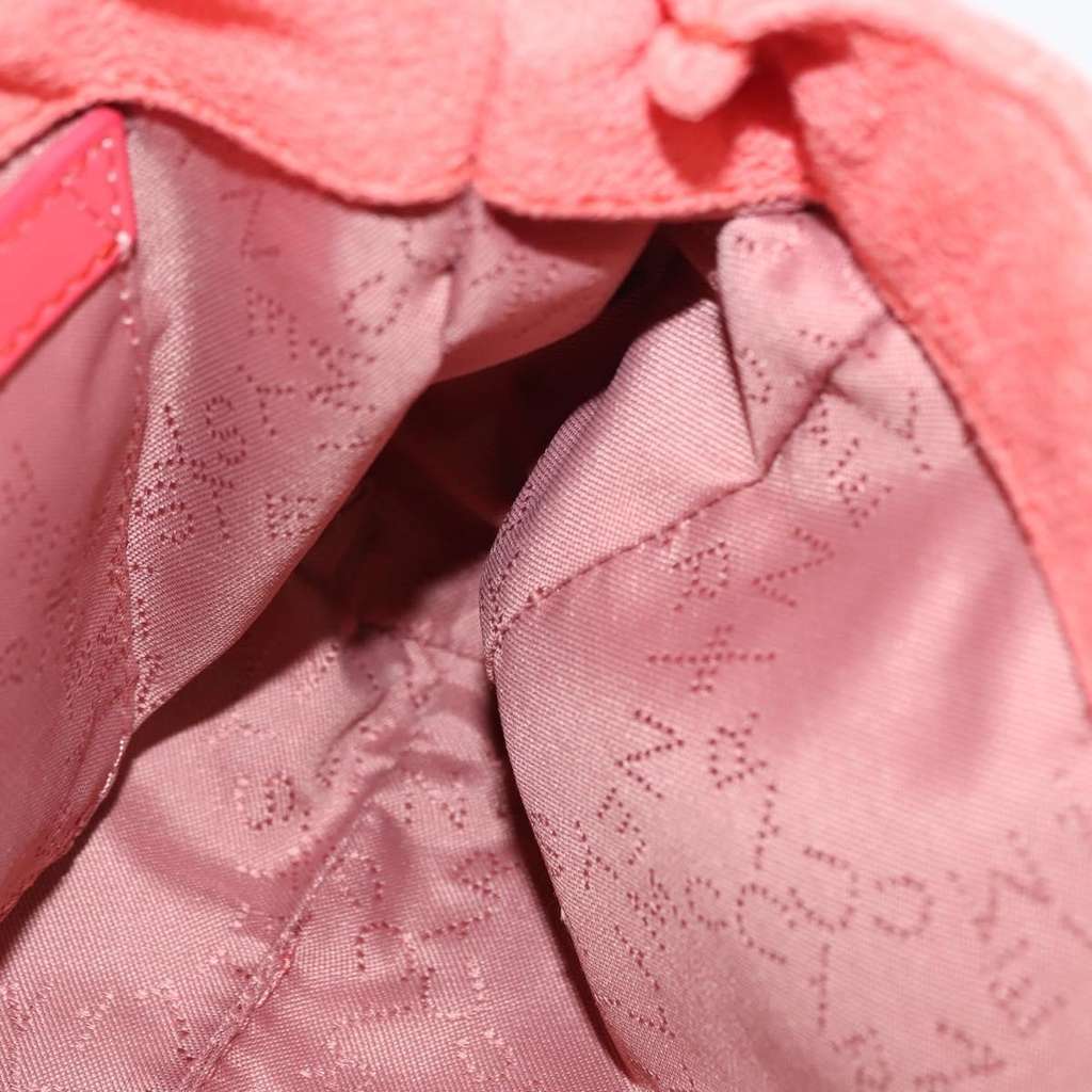 Stella Mccartney Falabella Fold Over Crossbody Bag Orange Suede Very good condition - Box View