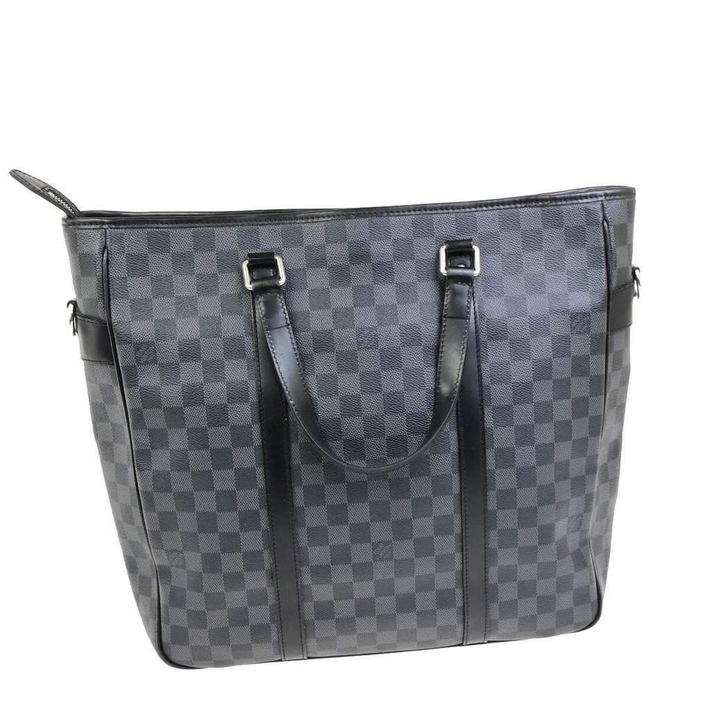 Louis Vuitton Tadao Handbag Black Canvas Good condition - Back View