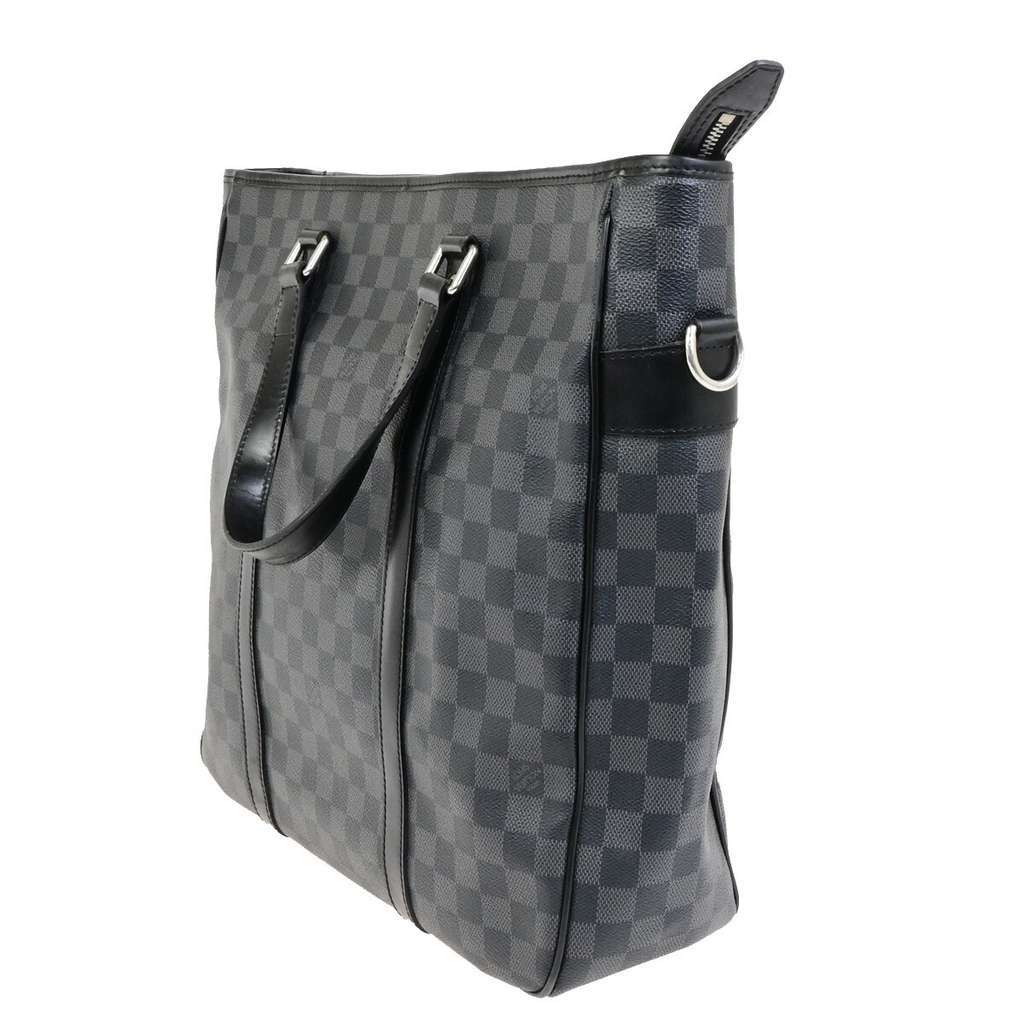 Louis Vuitton Tadao Handbag Black Canvas Good condition - Inside View