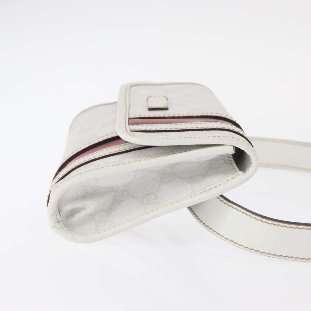 Gucci Sherry Line Waist Bag White Canvas Good condition - Inside View