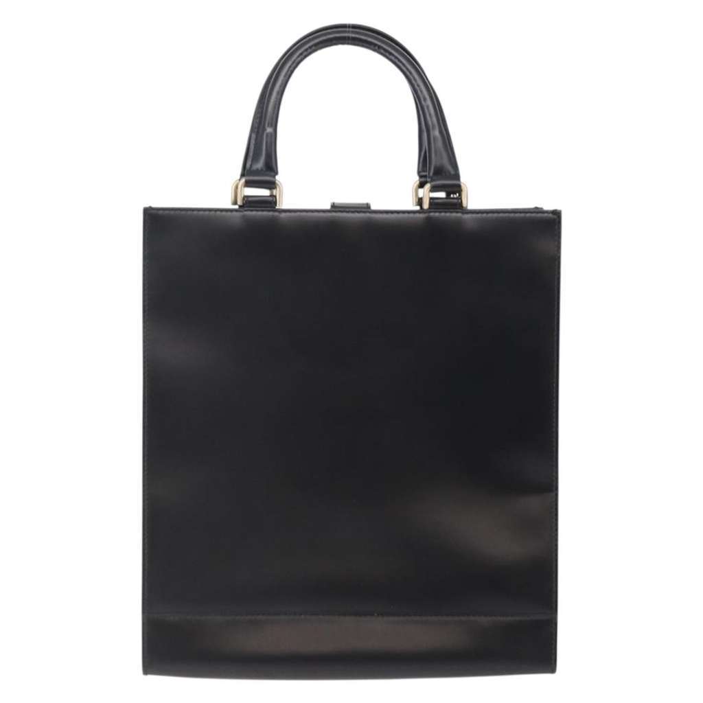 Salvatore Ferragamo Vintage Tote bag Black Leather Good condition - Back View