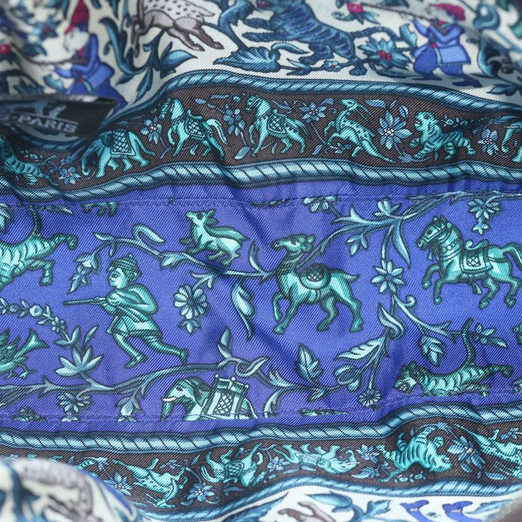 Hermès Vintage Clutch Brown Wool Good condition - Box View