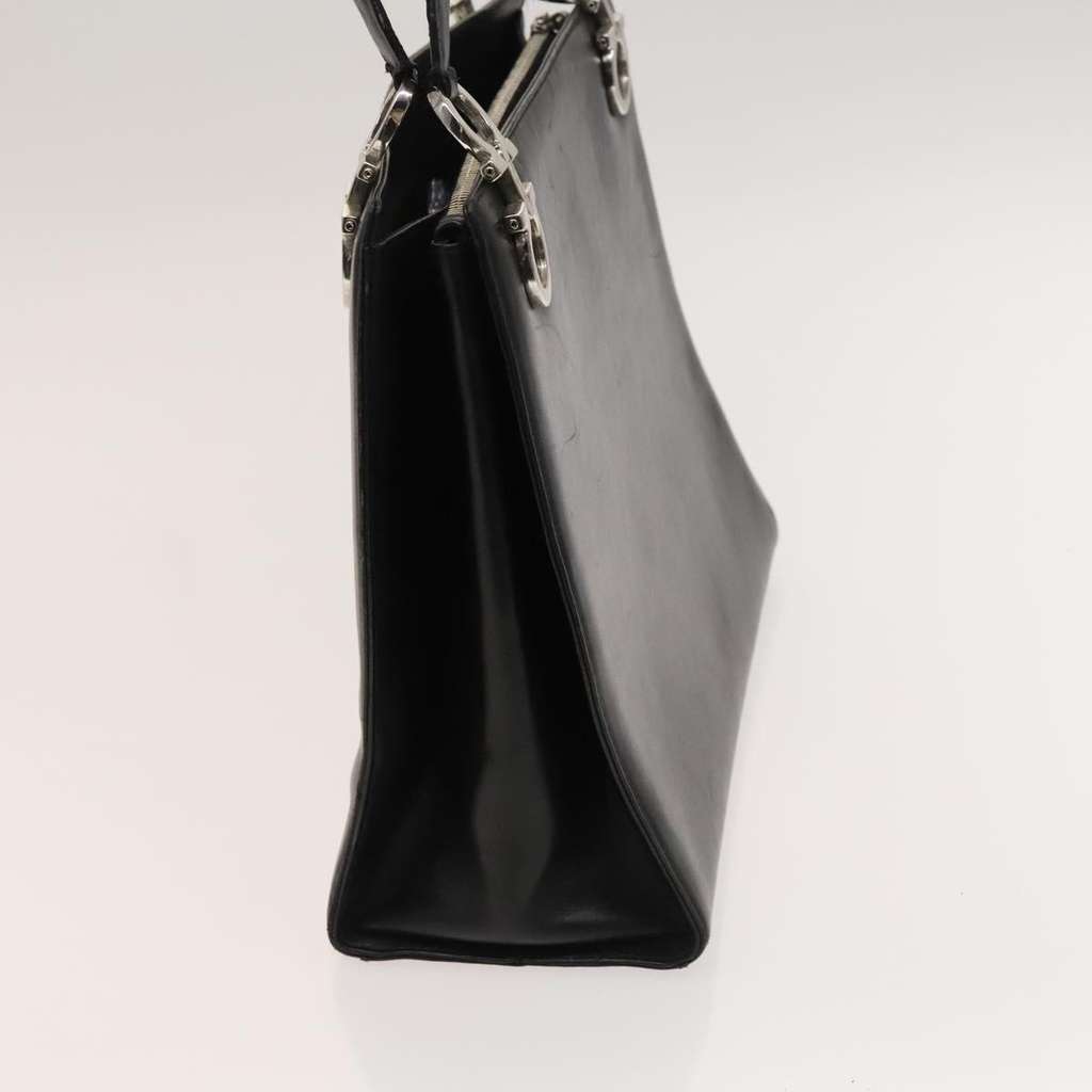 Salvatore Ferragamo Gancini Shoulder Bag Black Leather Good condition - Inside View