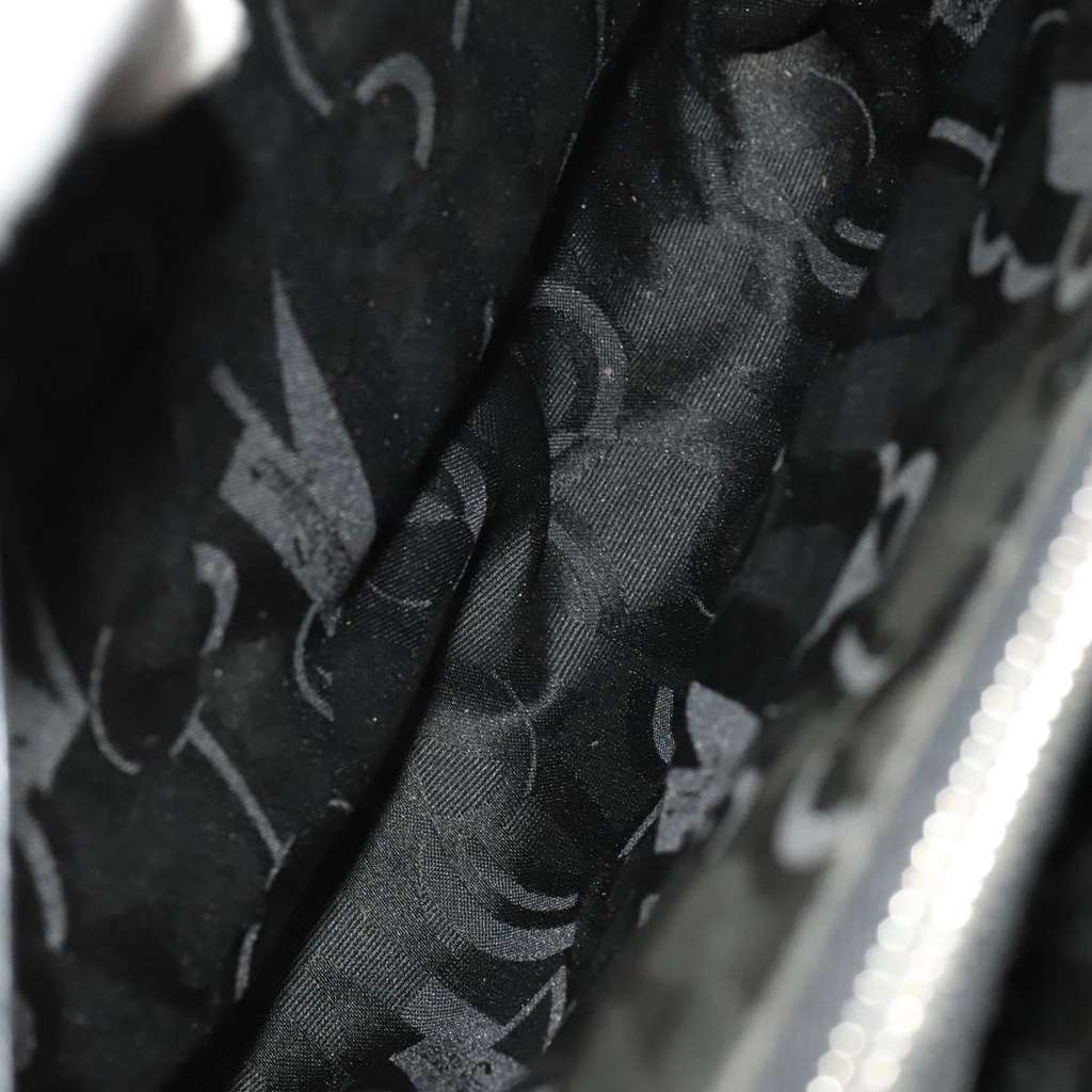 Salvatore Ferragamo Gancini Shoulder Bag Black Leather Good condition - Box View