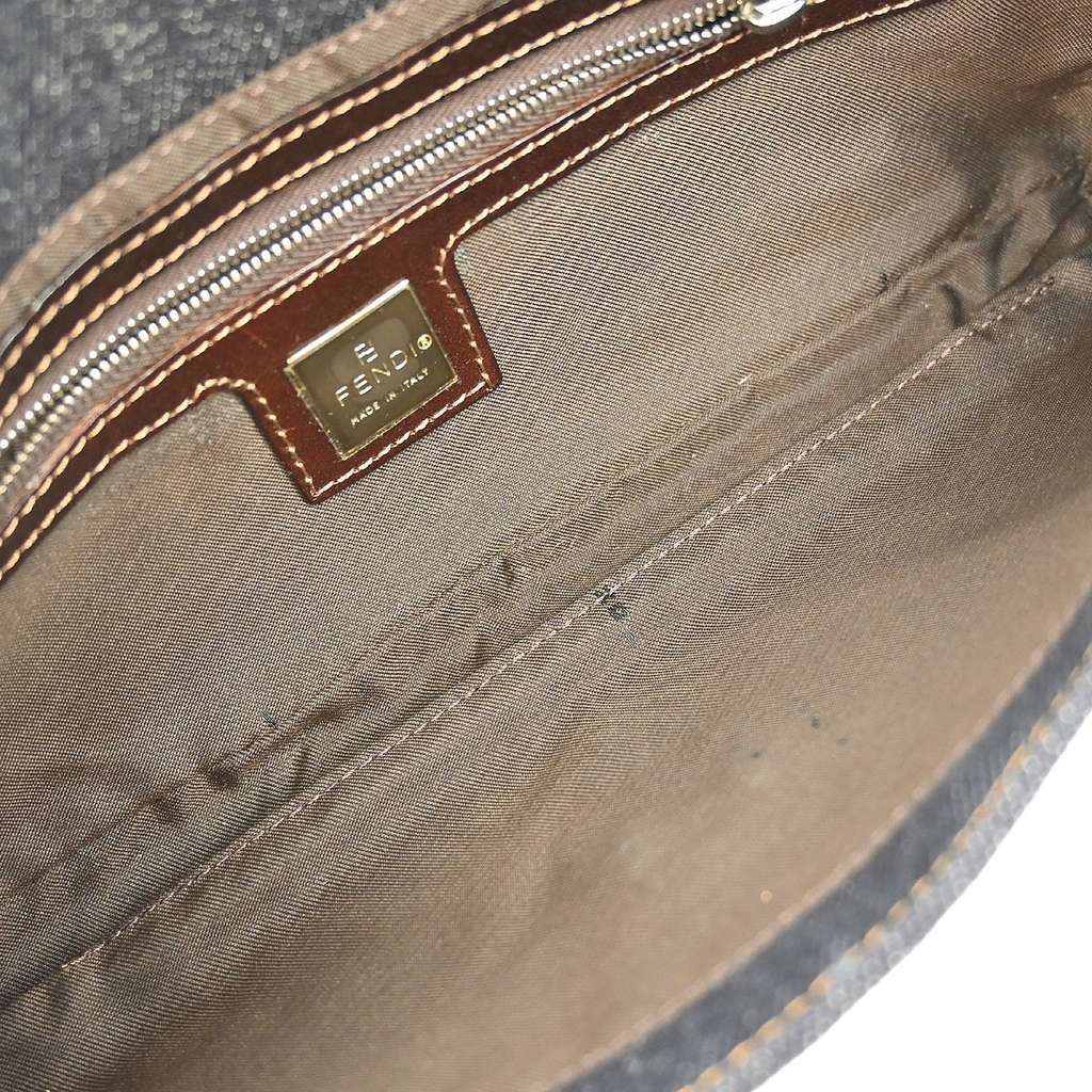 Fendi Vintage Shoulder Bag Navy Good condition - Inside View