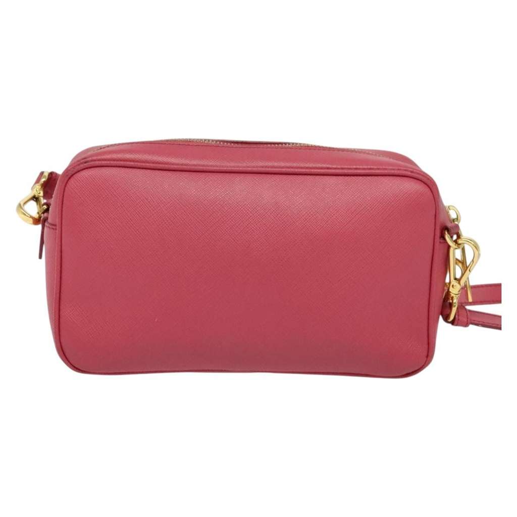 Prada Front Pocket Crossbody Bag Pink Leather Good condition - Back View