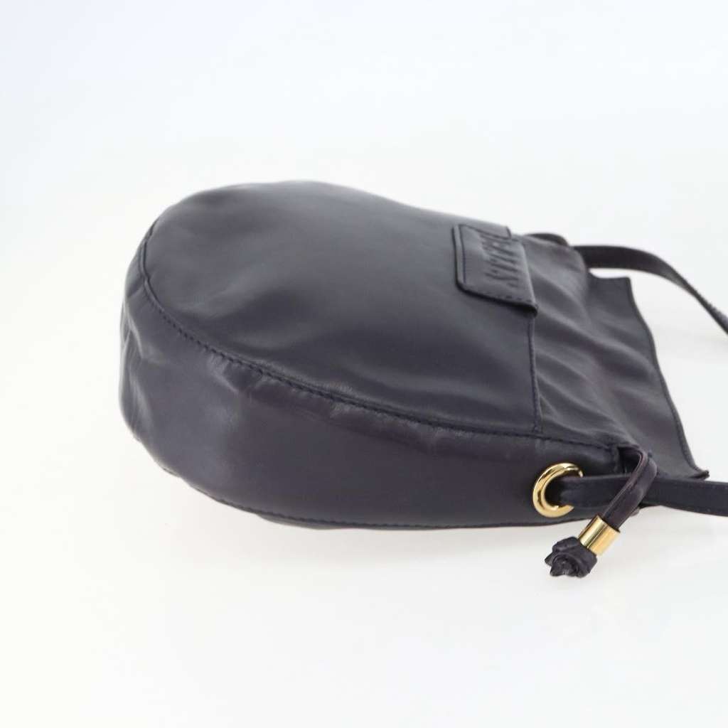 Bally Vintage Shoulder Bag Purple Leather Good condition - Model View