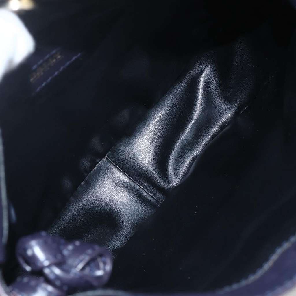 Bally Vintage Shoulder Bag Purple Leather Good condition - Box View