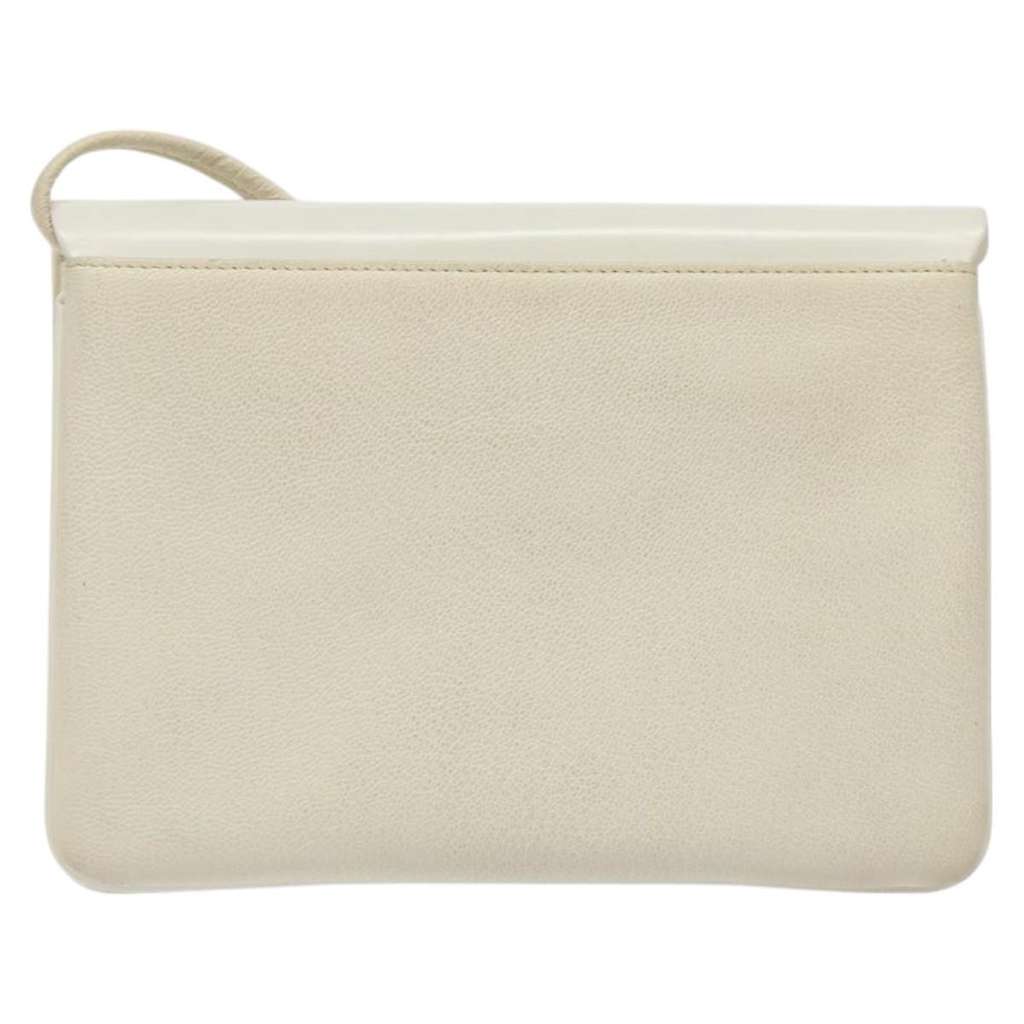 Givenchy Vintage 4G shoulder bag White Leather Good condition - Back View