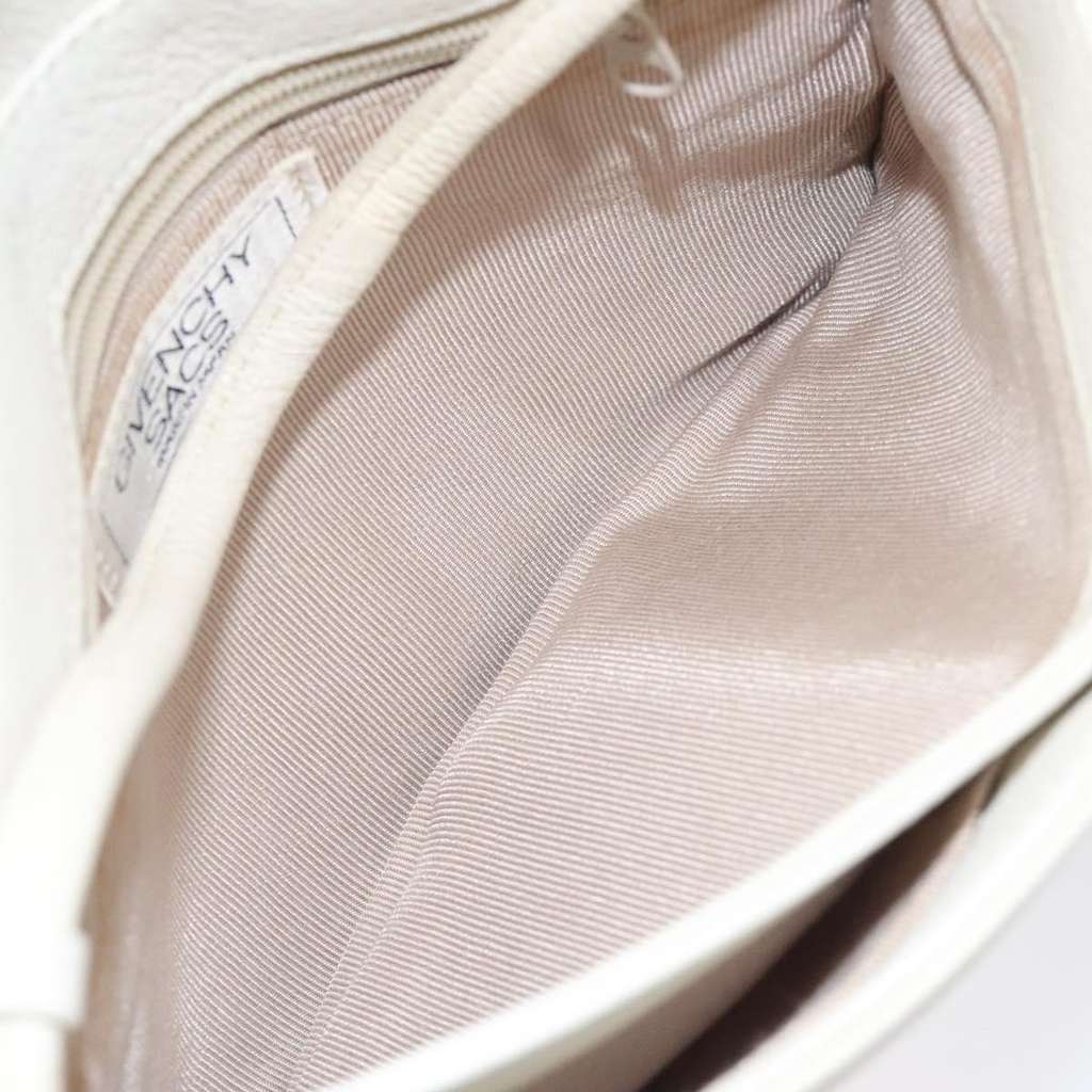 Givenchy Vintage 4G shoulder bag White Leather Good condition - Box View