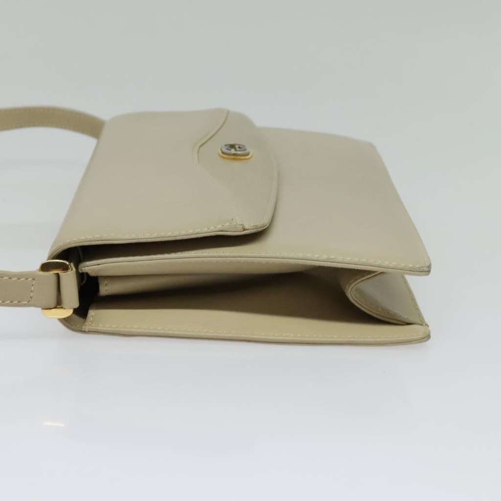 Gucci Vintage Interlocking G Flap Shoulder Bag Beige Leather Good condition - Inside View
