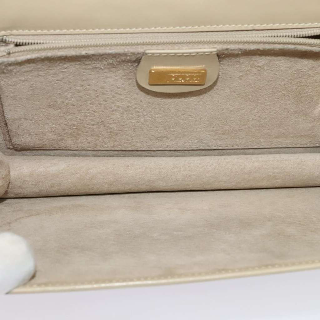 Gucci Vintage Interlocking G Flap Shoulder Bag Beige Leather Good condition - Box View