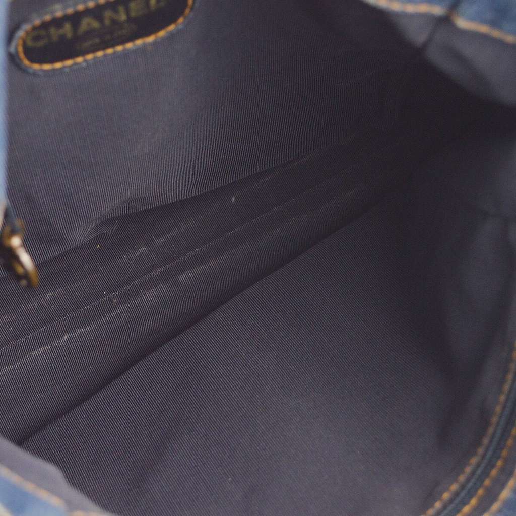 Chanel Vintage Resin Chain Tote Blue Good condition - Inside View