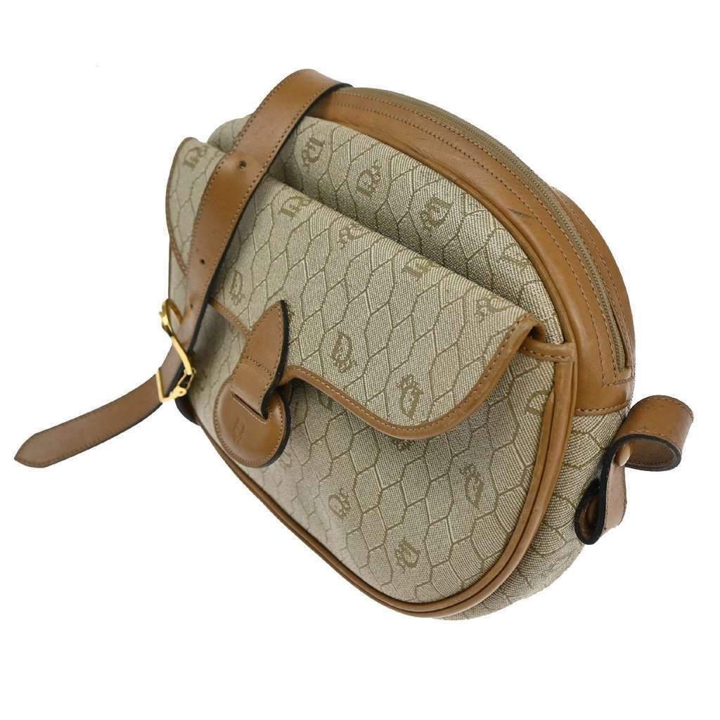 Christian Dior Vintage Honeycomb Shoulder Bag Beige Canvas Good condition - Inside View