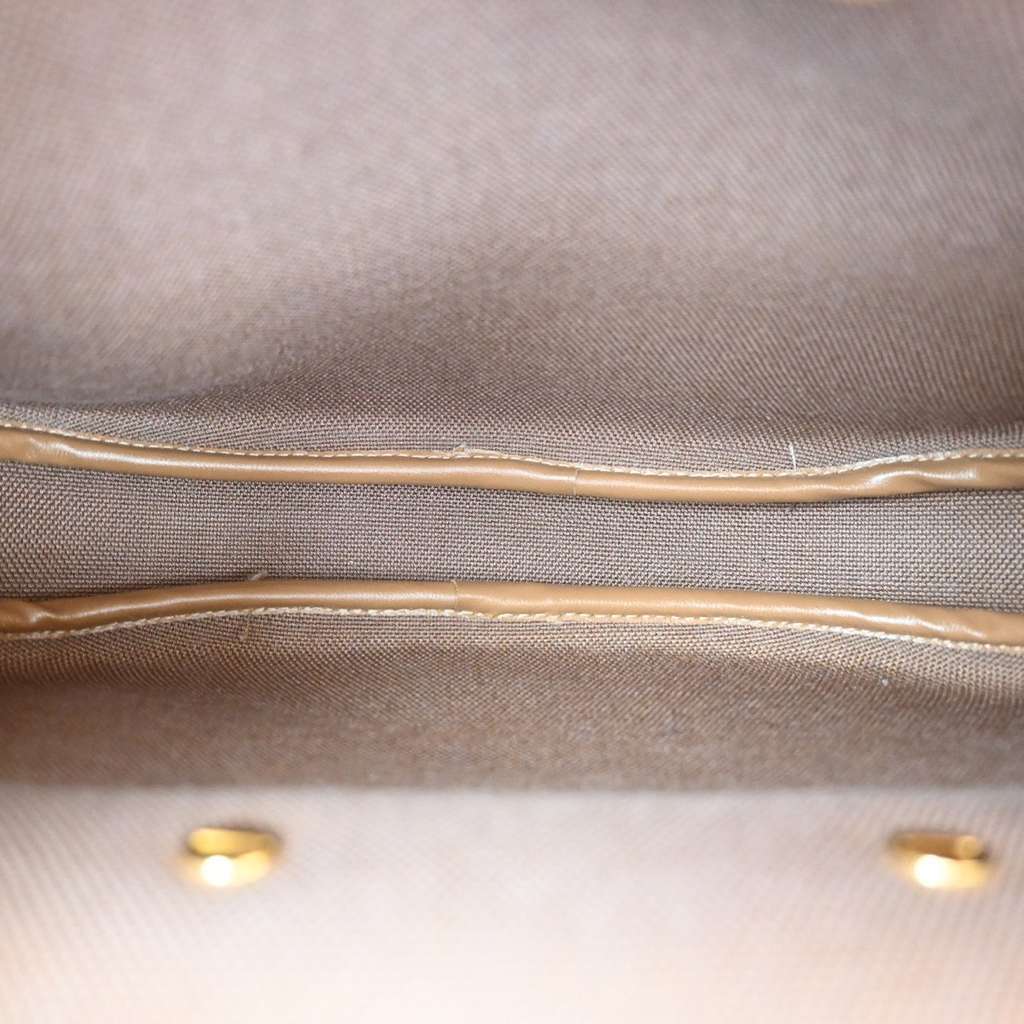 Christian Dior Vintage Honeycomb Shoulder Bag Beige Canvas Good condition - Box View