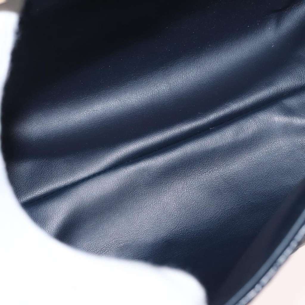 Bally Vintage Handbag Navy Leather Good condition - Box View