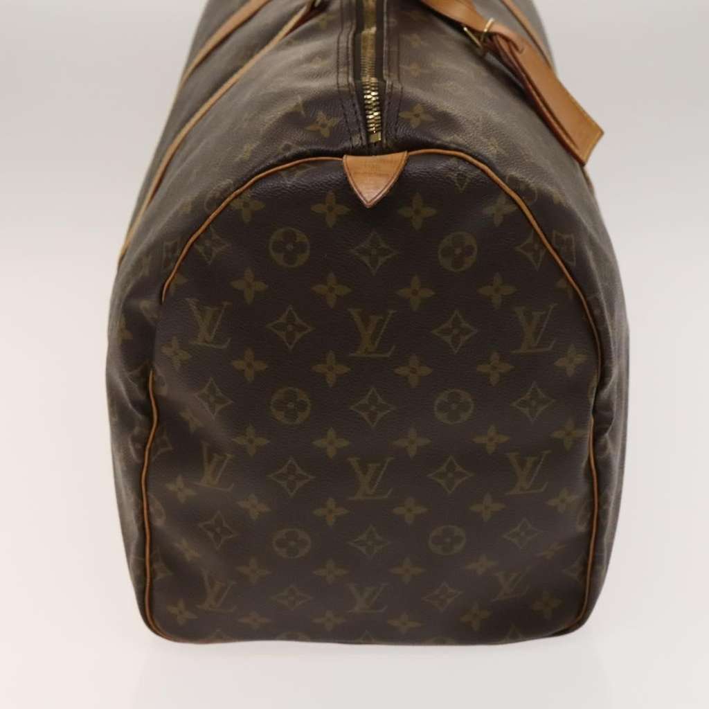 Louis Vuitton Keepall Bag Brown Canvas Fair condition - Model View