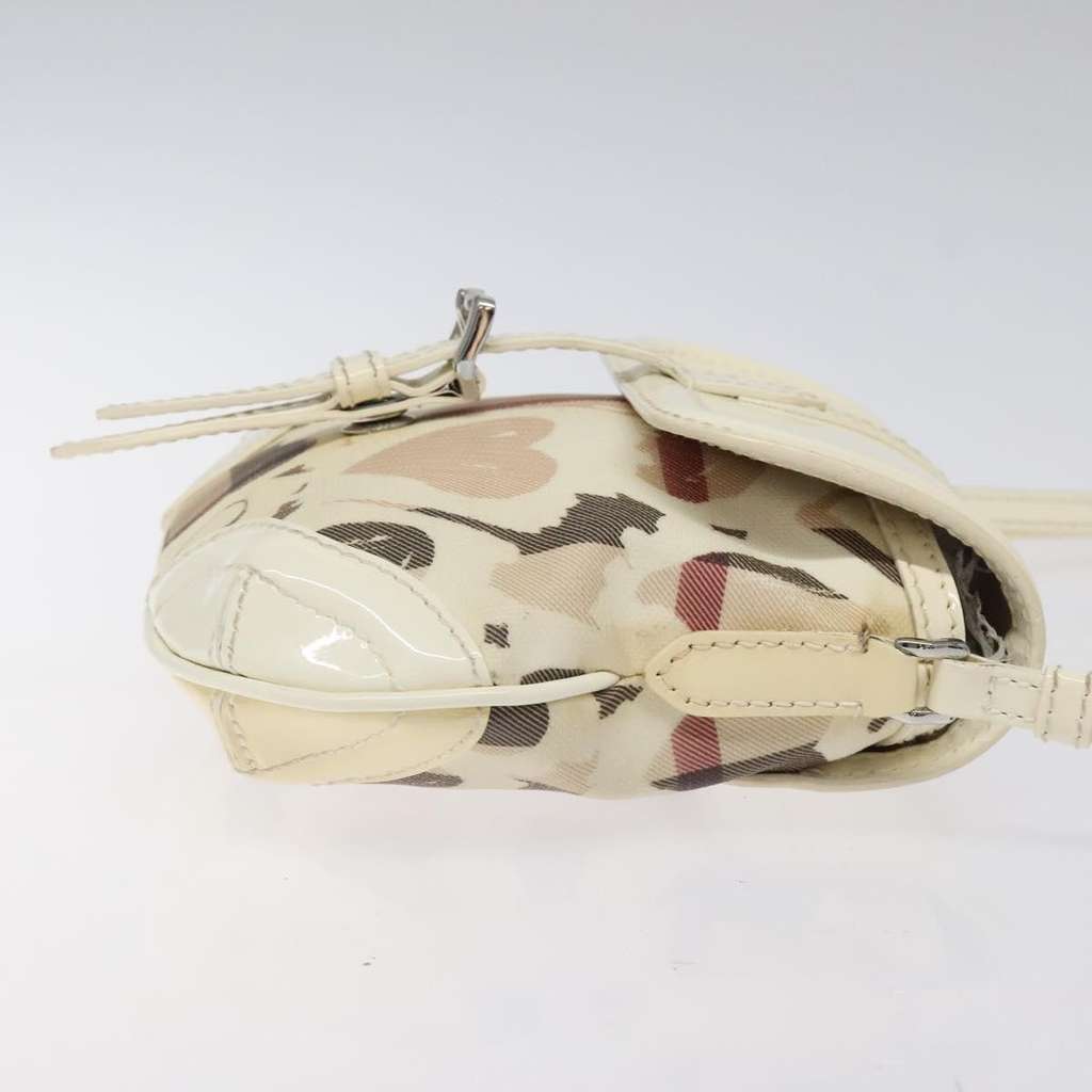 Burberry Flap Shoulder Bag Beige Canvas Good condition - Inside View