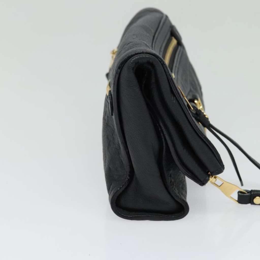 Louis Vuitton Petillante Clutch Black Leather Good condition - Inside View