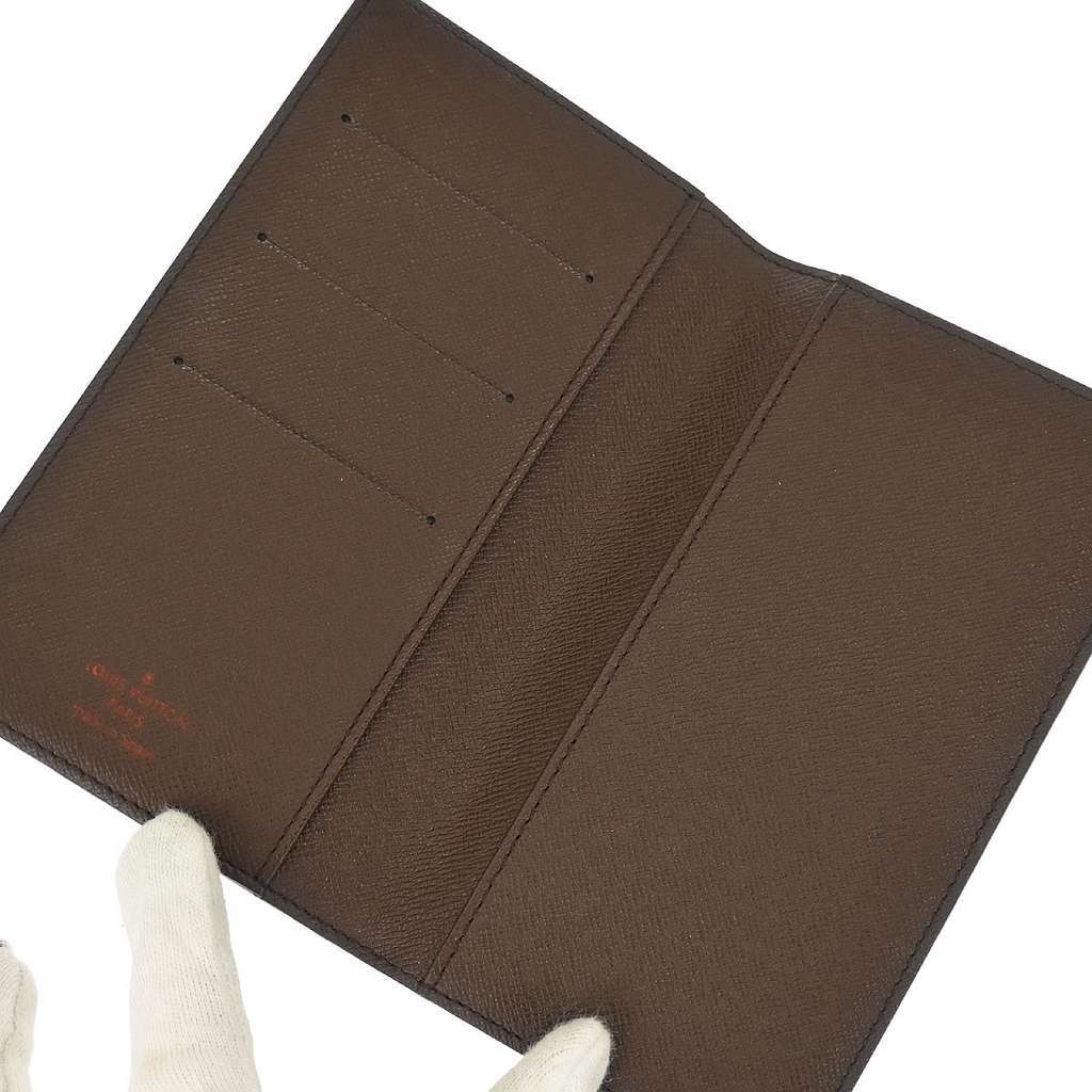 Louis Vuitton Porte Valeurs Checkbook Wallet Brown Canvas Good condition - Inside View