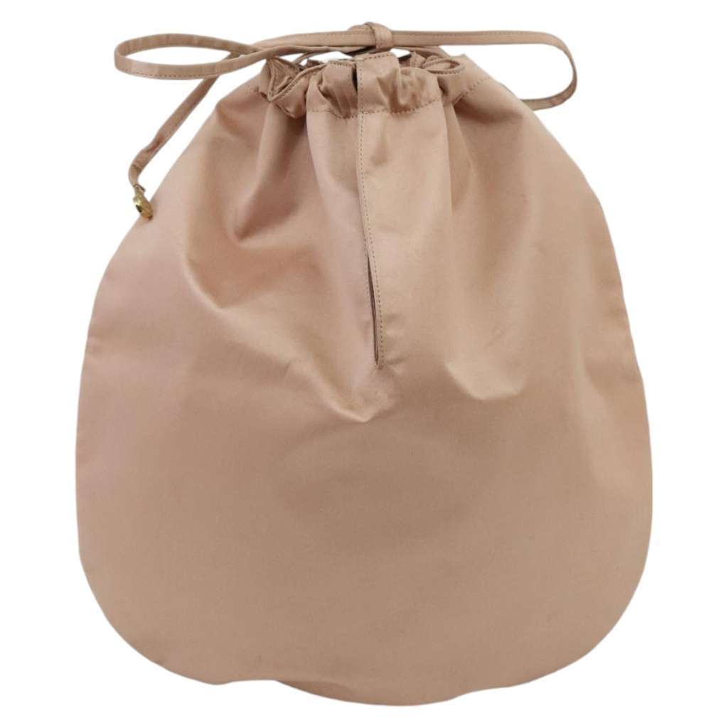 Chanel Vintage Drawstring Pouch Pink Good condition - Back View