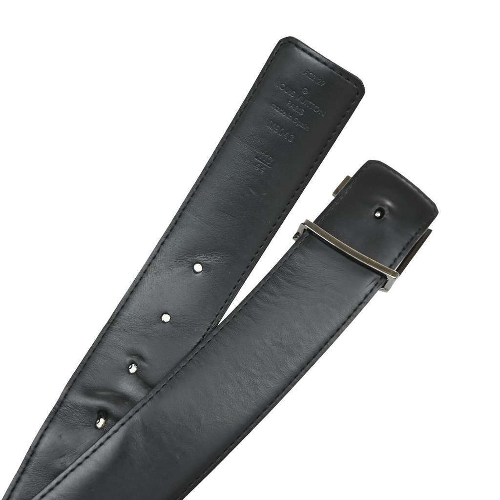 Louis Vuitton LV Initiales Belt Black Canvas Good condition - Box View