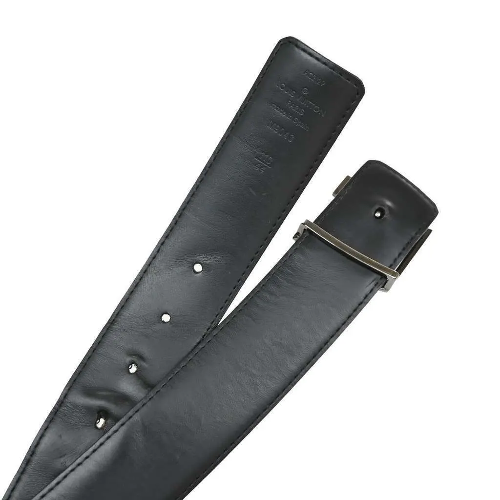 Louis Vuitton LV Initiales Belt Black Canvas Good - Box View