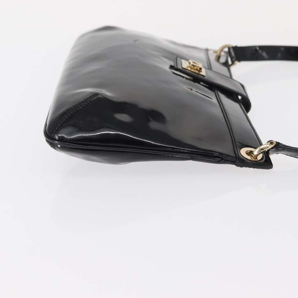 Salvatore Ferragamo Gancini Shoulder Bag Black Good condition - Inside View