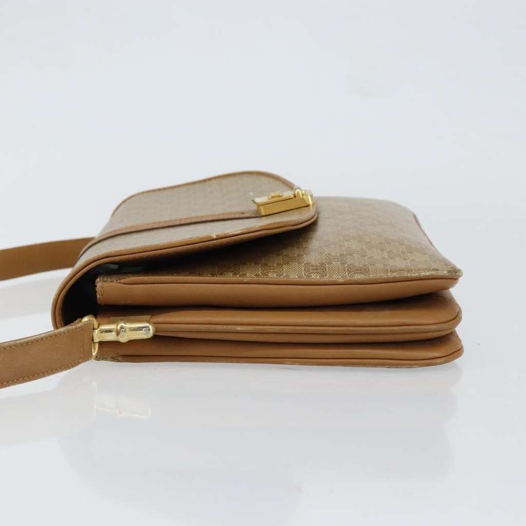 Celine Macadam Shoulder Bag Beige Canvas Good condition - Model View