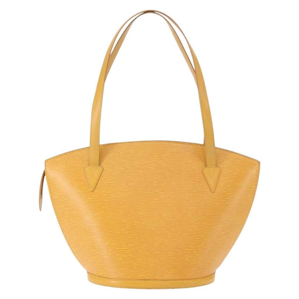 Louis Vuitton Saint Jacques Handbag Yellow Leather Good condition - Back View