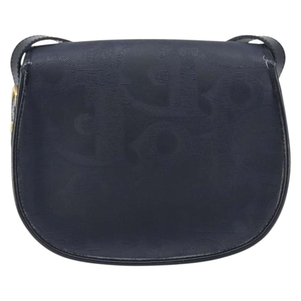 Christian Dior Trotter shoulder bag Navy Canvas Good condition - Back View