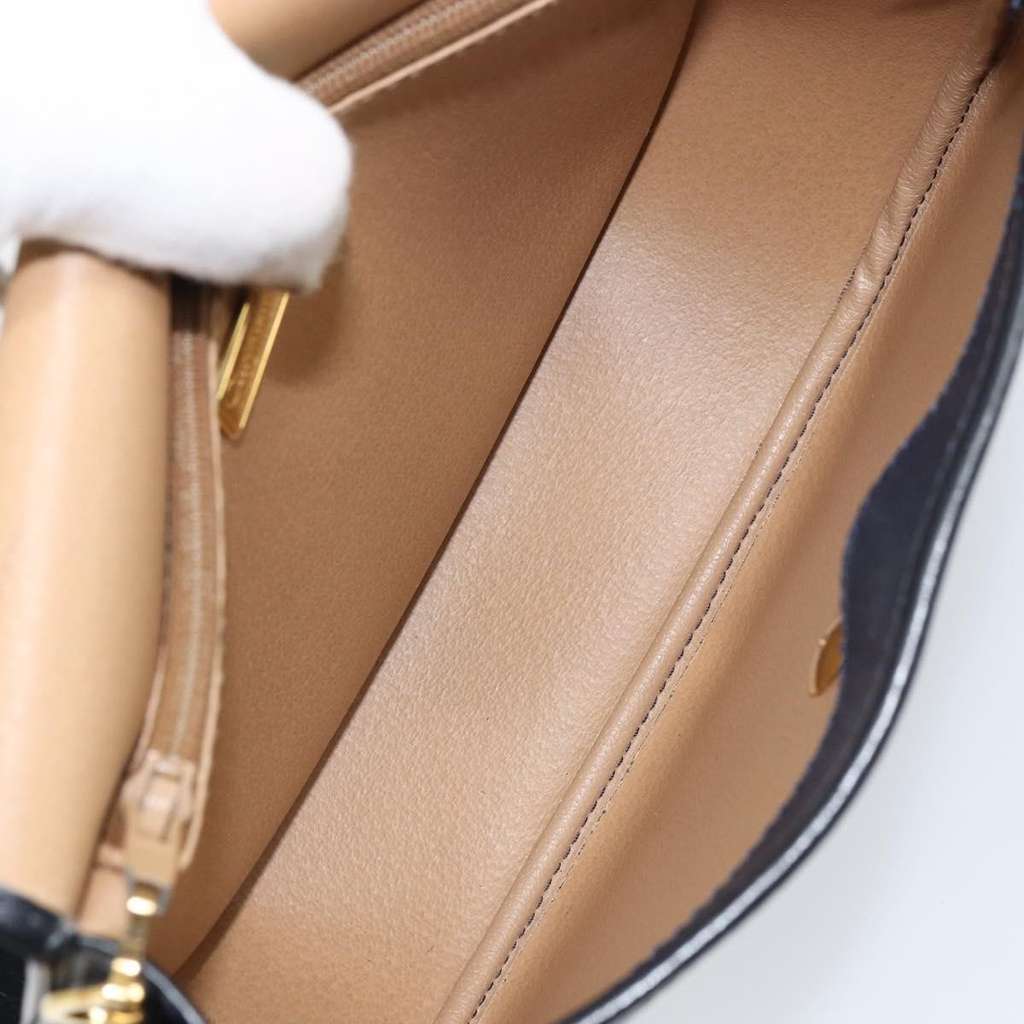 Christian Dior Trotter shoulder bag Navy Canvas Good condition - Box View