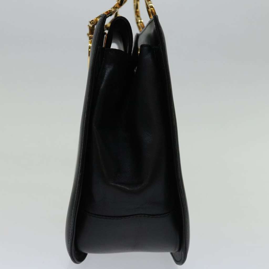 Salvatore Ferragamo Gancini handbag Black Leather Good condition - Inside View
