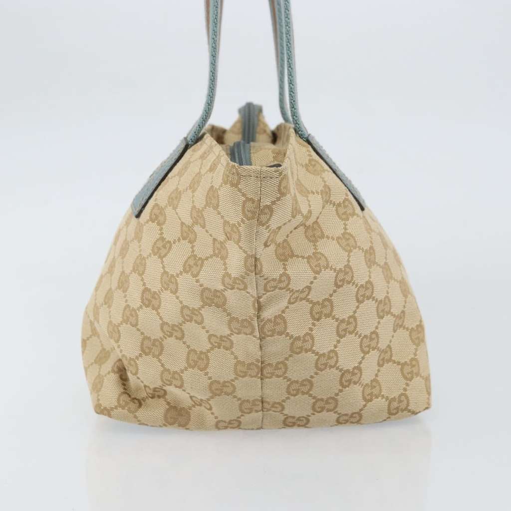 Gucci Web Zip Tote Beige Canvas Good condition - Model View