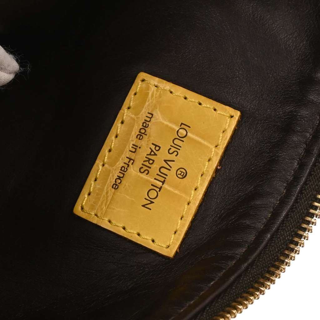 Louis Vuitton Trompe L'Oeil Pochette Brown Velvet Good condition - Model View