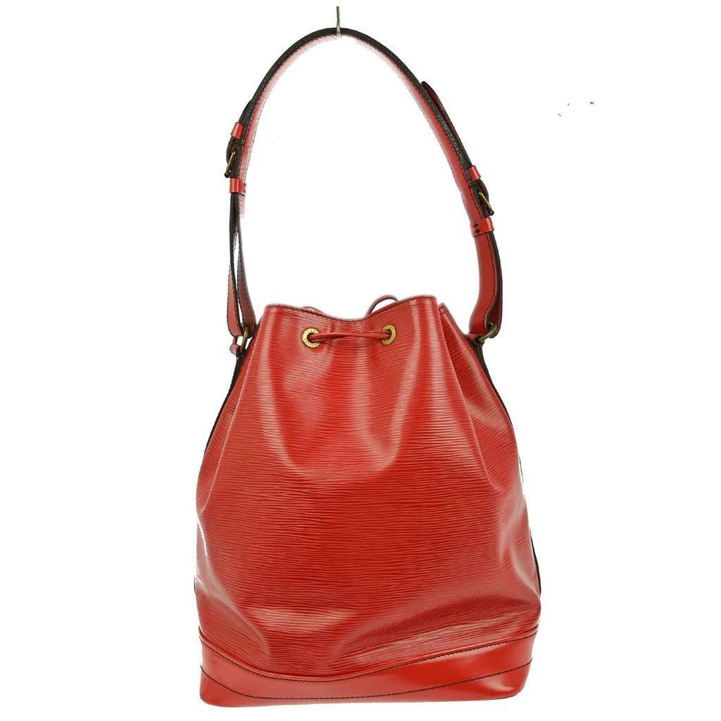 Louis Vuitton Noe Handbag Red Leather Fair condition - Back View