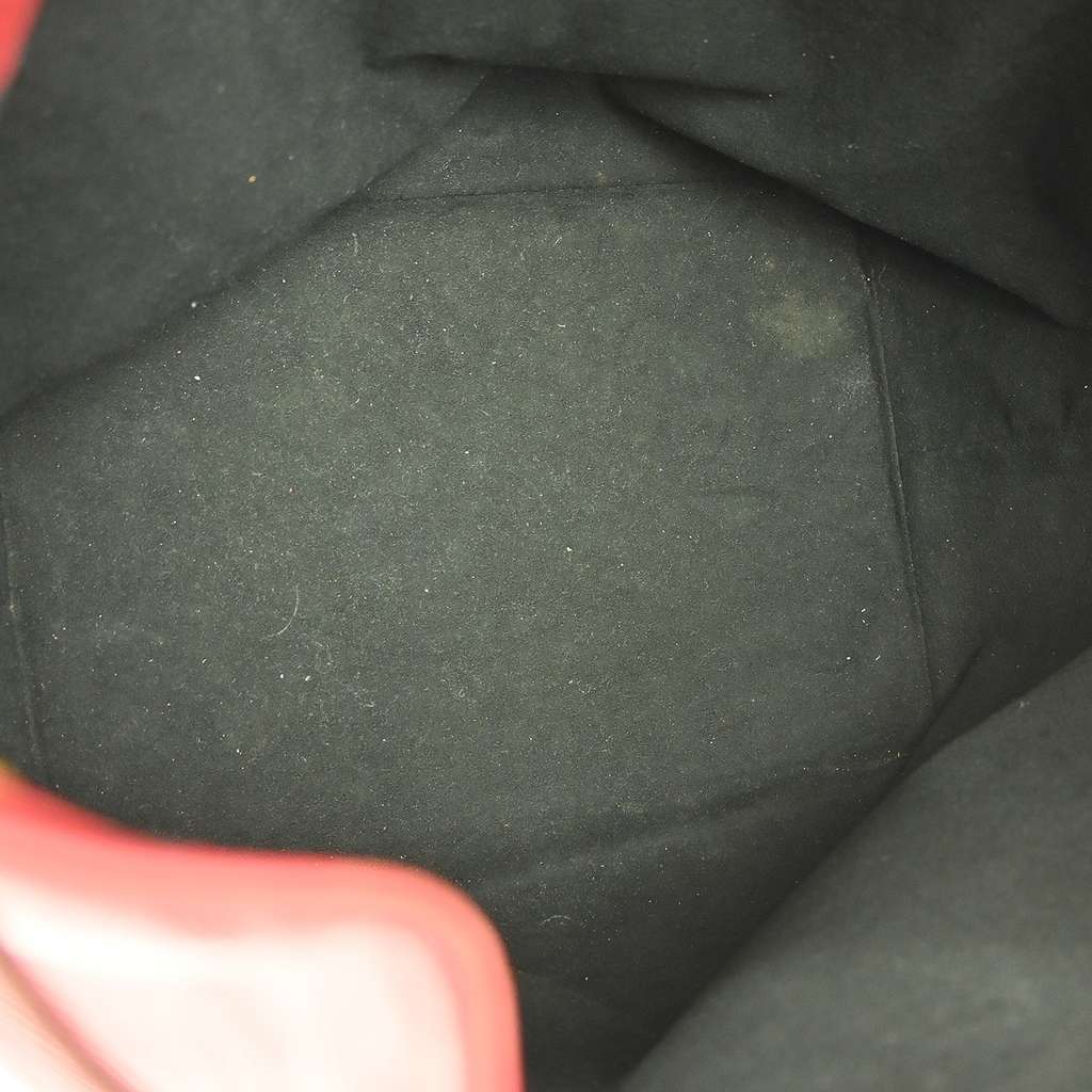 Louis Vuitton Noe Handbag Red Leather Fair condition - Inside View