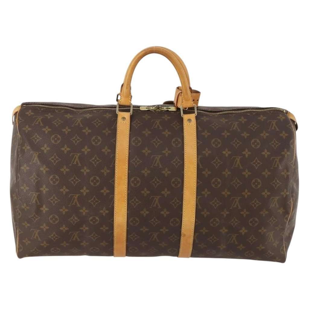 Louis Vuitton Keepall Bag Brown Canvas Good condition - Back View
