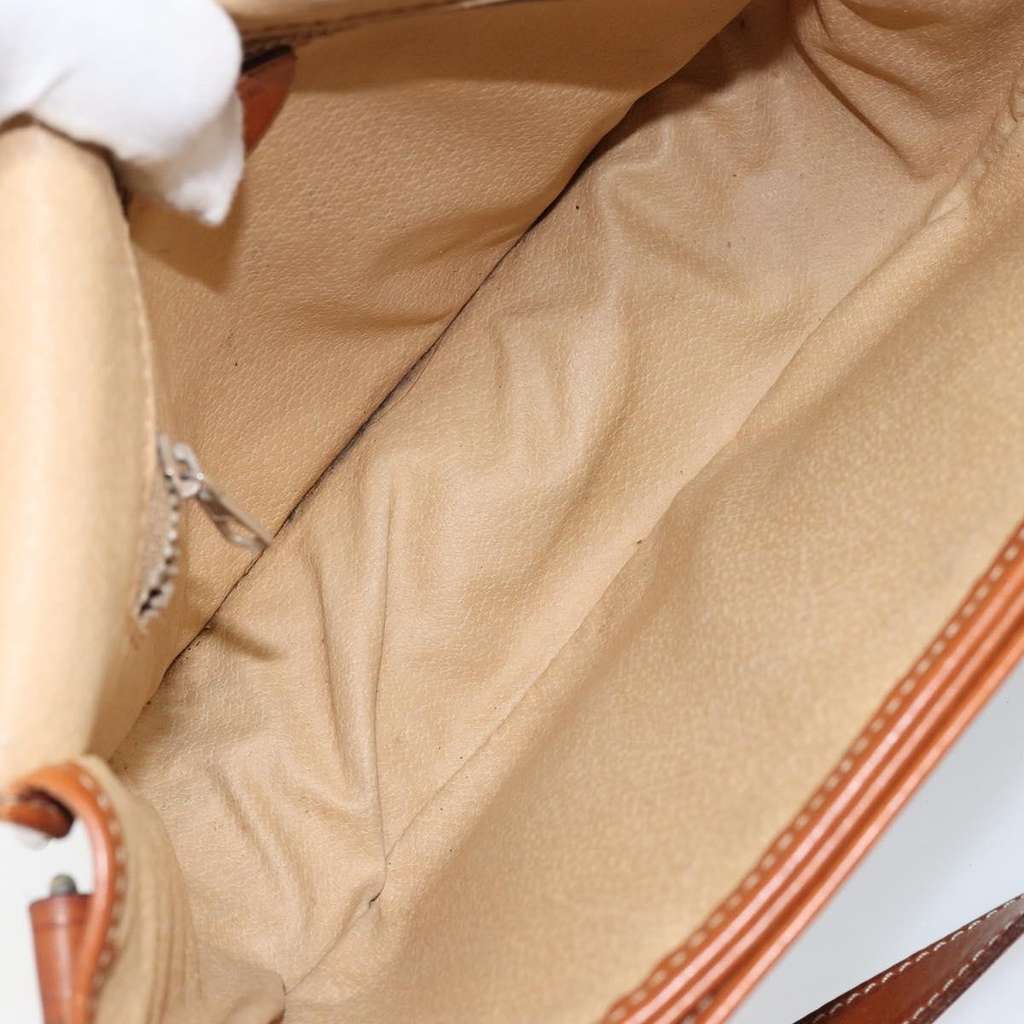 Celine Vintage Macadam Shoulder Bag Brown Canvas Good condition - Box View