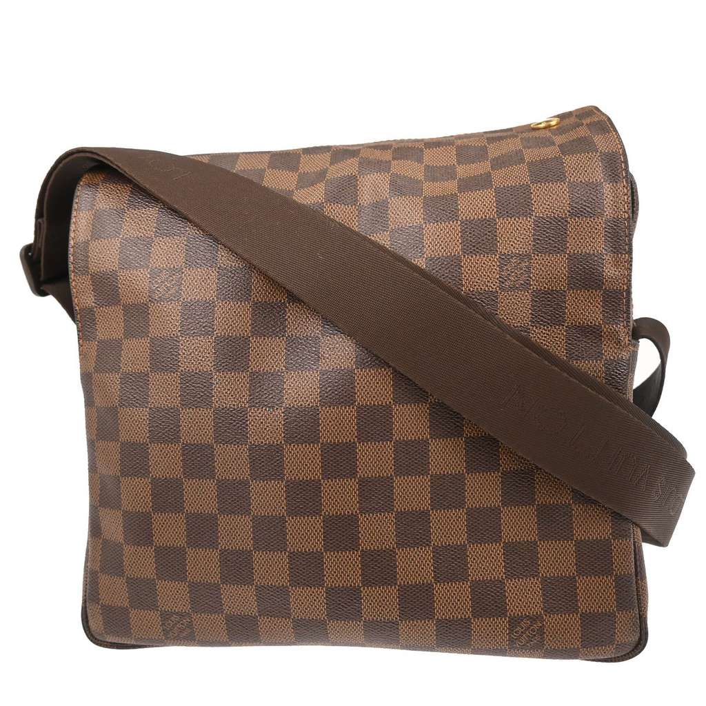 Louis Vuitton Naviglio Handbag Brown Canvas Good condition - Back View