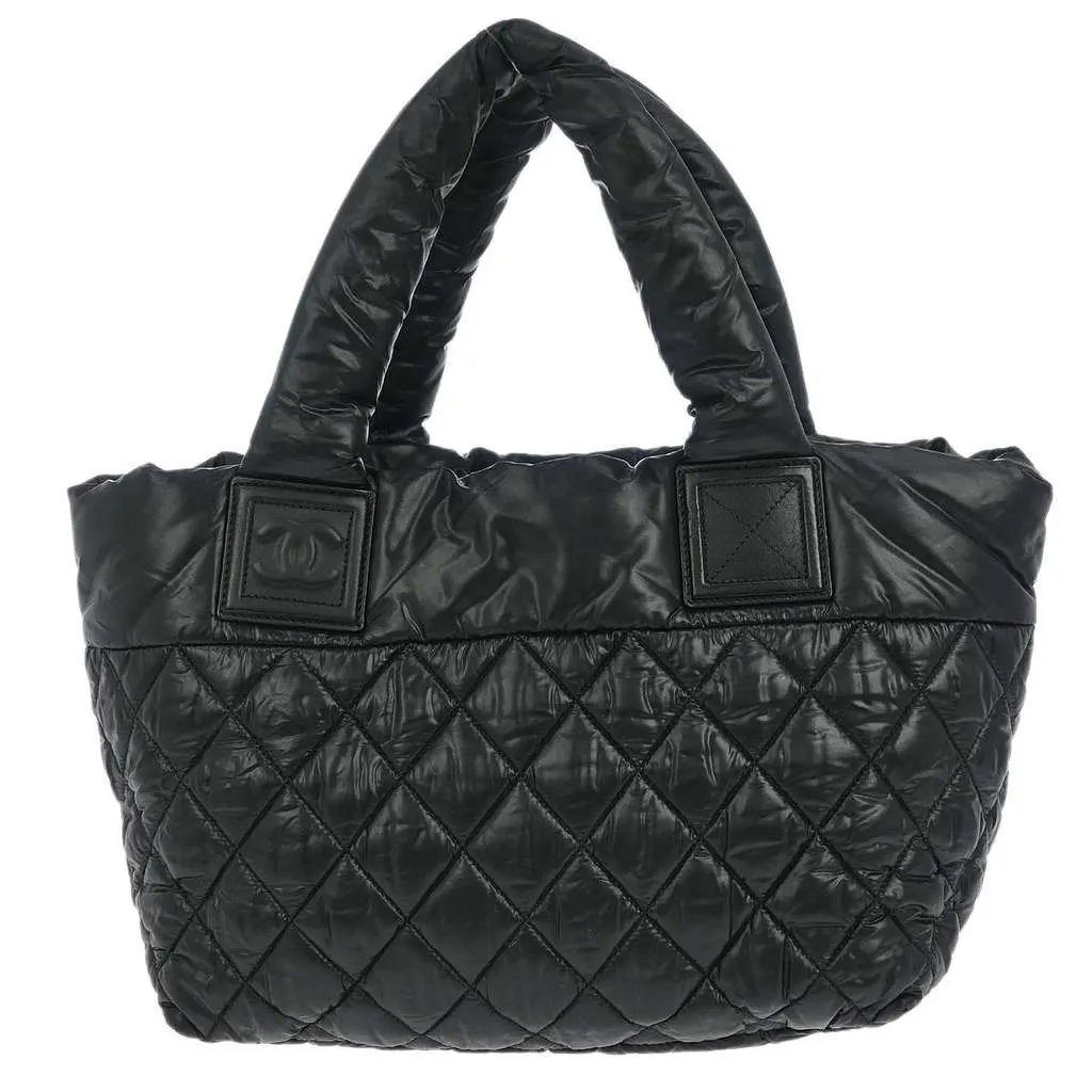 Chanel Coco Cocoon Reversible Tote Black Good - Back View