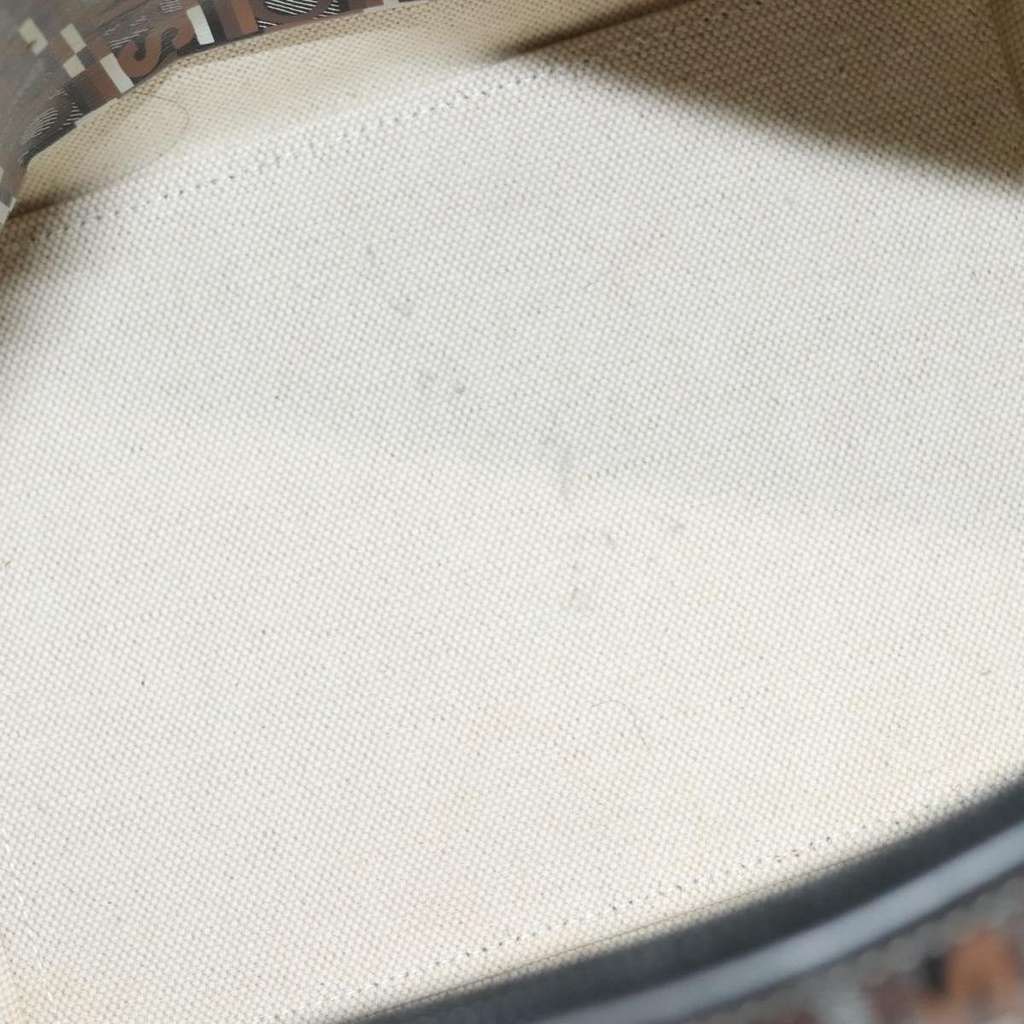 Salvatore Ferragamo Vintage Handbag Brown Canvas Good condition - Box View