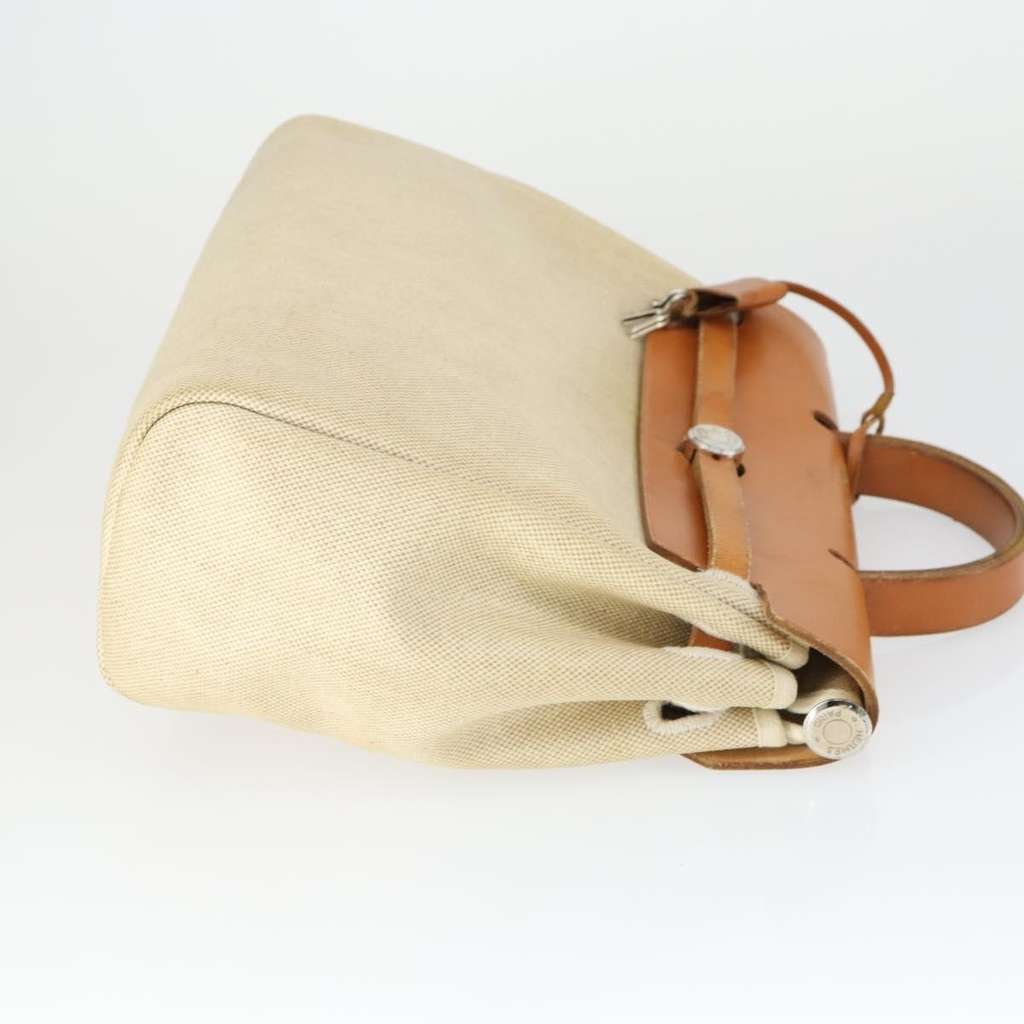 Hermès Herbag A Dos Backpack Beige Canvas Good condition - Inside View