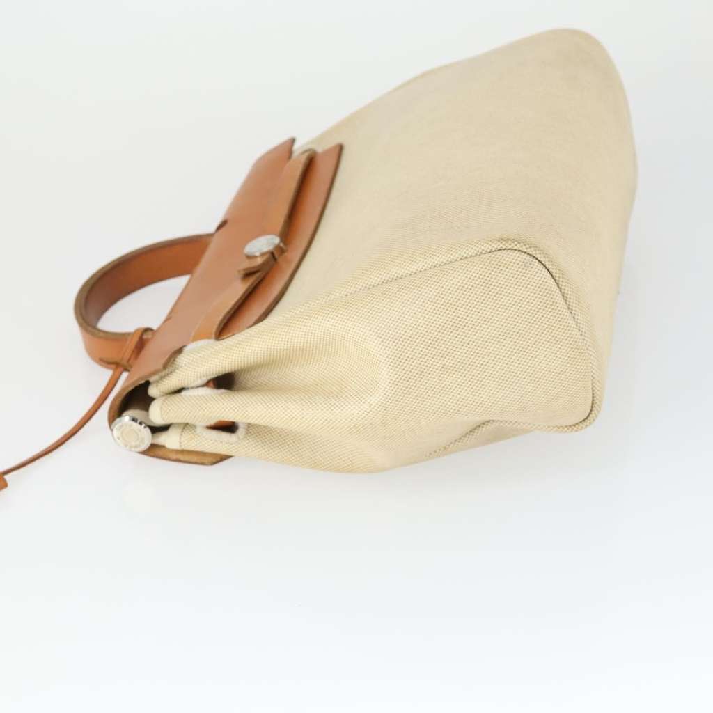 Hermès Herbag A Dos Backpack Beige Canvas Good condition - Model View